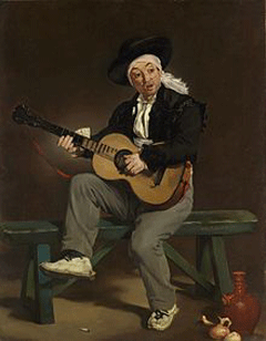 De spaanse zanger van Edouard Manet
